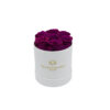 Basic White Box | Bright Purple Roses