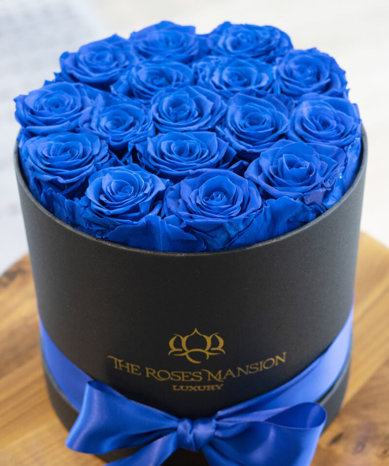 Royal Blue Preserved Roses